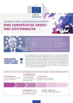 eine europ&auml;ische grenz- und k&uuml;stenwache