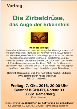 Die Zirbeldr&uuml;se - gesund-durch