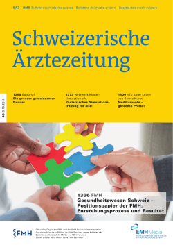 Schweizerische Ärztezeitung 40/2016