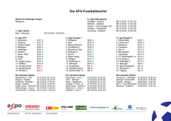 Die AFV-Fussballwoche zum