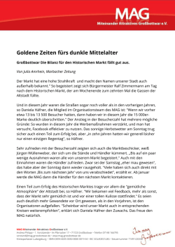 Goldene Zeiten f&uuml;rs dunkle Mittelalter