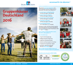 Gruppenh&auml;user Deutschland - reise-werk