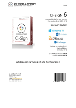 CI-SIGN 6 - ci solution GmbH