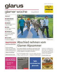 Glarner Woche, Glarus, 5.10.2016