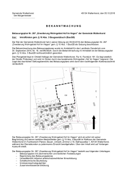 bekanntmachung - Gemeinde Wallenhorst