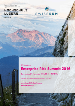 Flyer Enterprise Risk Summit (Only in German