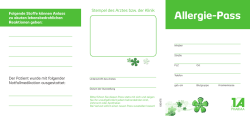 Allergie-Pass - 1 A Pharma GmbH