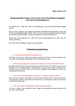 H&auml;ufigste Fragen und Antworten zum neuen KBG pdf 100,8 kB