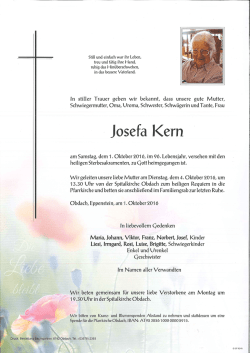 Frau Kern Josefa