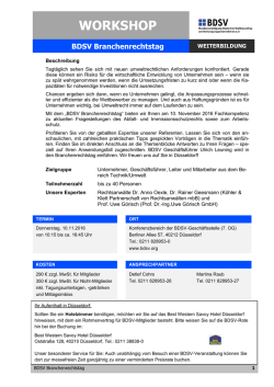 Informationen und Programm