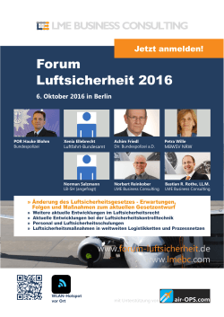 Forum Luftsicherheit 2016 - air