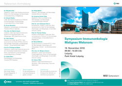 Veranstaltungsflyer - Klinik und Poliklinik für Dermatologie