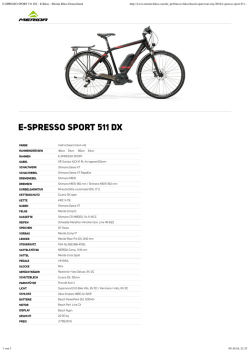 E-SPRESSO SPORT 511 DX - E-Bikes