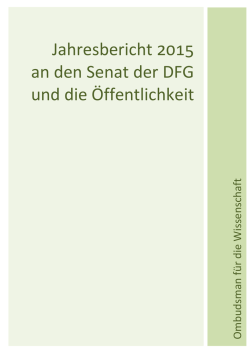 Jahresbericht 2015