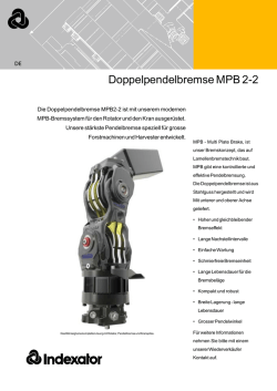 Doppelpendelbremse MPB 2-2