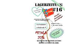 Lagerzeitung - Messdiener Laggenbeck