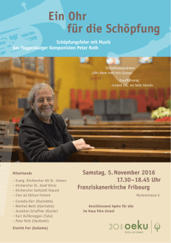 Ein Ohr f&uuml;r die Sch&ouml;pfung