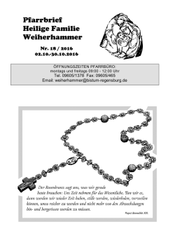 Pfarrbrief vom 02.10.
