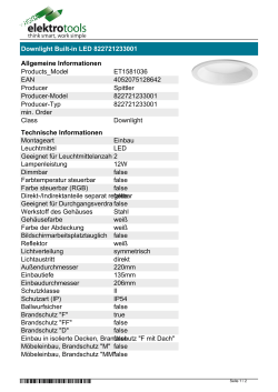 Datenblatt Downlight Built-in LED 822721233001