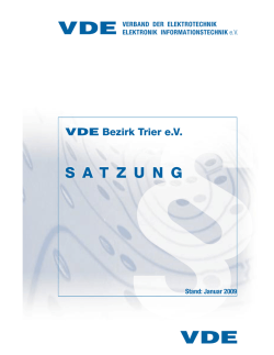 Satzung - VDE Trier