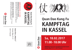 A6 Flyer - Quan Dao Kung Fu