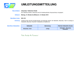 Haltestelle verlegt
