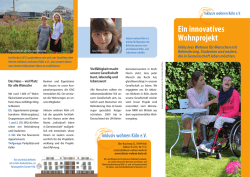 Ein innovatives Wohnprojekt