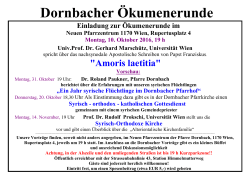 Dornbacher &Ouml;kumenerunde Einladung zur &Ouml;kumenerunde im