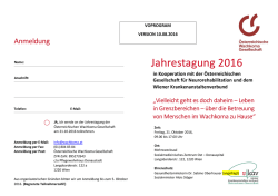 Jahrestagung 2016 20142014 20120142014