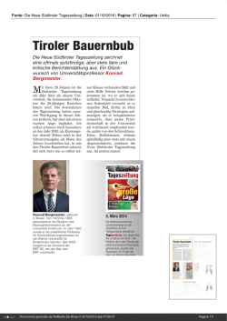 Rassegna stampa - Science South Tyrol