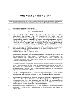 Antrag des Ausschusses der - bei der Rechtsanwaltskammer Wien