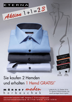 Horbaschek 10_2016.indd - M&auml;nnermoden Horbaschek