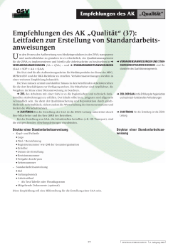 Leitfaden zur Erstellung von Standardarbeitsanweisungen