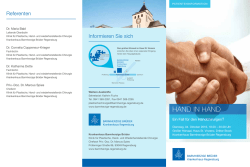HAND IN HAND - Krankenhaus Barmherzige Br&uuml;der Regensburg