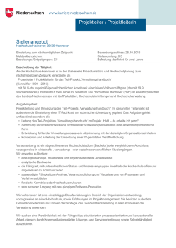 Projektleiter / Projektleiterin