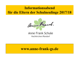 Infos - ANNE FRANK Schule