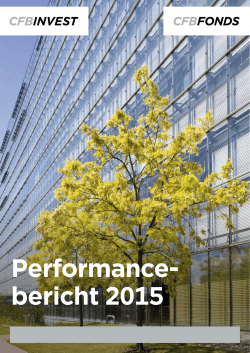 Performance- bericht 2015