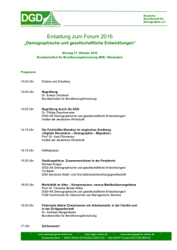 hier - Deutsche Gesellschaft f&uuml;r Demographie