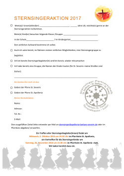 einen Flyer f&uuml;r Sie abgelegt - St. Severin