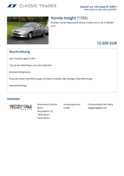 Honda Insight (1996) 12.500 EUR