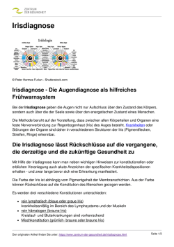 Irisdiagnose - Zentrum der Gesundheit