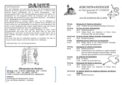 KIRCHENANZEIGER