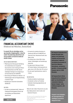 financial accountant (m/w) - Panasonic Electric Works Europe AG