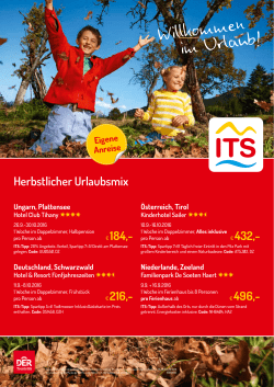 Herbstlicher Urlaubsmix u.a.