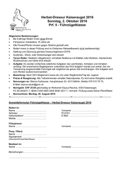 Dressurpr&uuml;fung f&uuml;r Einsteiger auf dem Linerhof, Kaiseraugst