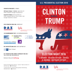 Flyer Election Night - US-Wahl 2016