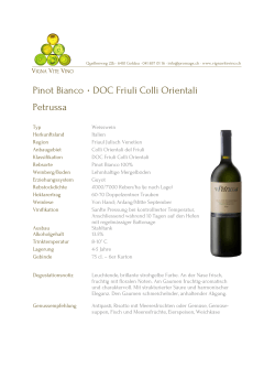 Pinot Bianco ٠ DOC Friuli Colli Orientali Petrussa