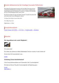 Die Jugendfeuerwehr sucht Mitglieder!