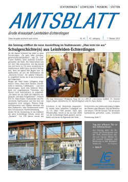 Aktuelles - Amtsblatt Leinfelden