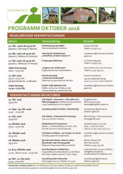 programm oktober 2016 - Kulturkreis Lintelner Geest e. V.
